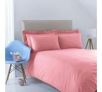 Martex Charlotte Thomas Poetry Plain Dyed King Dusky Pink Duvet Cover Set - 228 x 218cm - Dusky Pink - King