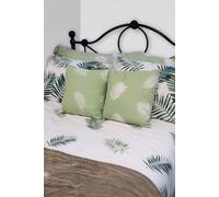Martex Fern Cushion Cover Pair in Green | Size: 40 cm x 40 cm Martex Green 40 cm x 40 cm