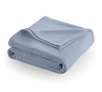 MARTEX Fleece Blanket Twin Size - Fleece Bed Blanket - All Season Warm Lightweight Super Soft Anti Static Throw Blanket - Blue Blanket - Hotel Quality- Blanket For Couch (66x90 Inches, Blue)