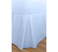 Martex Percale Centre Pleated Platform Valance in Baby Blue | Size: King Martex Baby Blue King