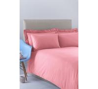 Martex Poetry Plain Dyed Duvet Cover Set in Dusty Pink | Size: King Martex Dusty Pink King