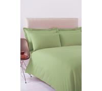 Martex Poetry Plain Dyed Duvet Cover Set in Pale Green | Size: King Martex Pale Green King