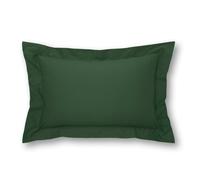 Martex Poetry Polycotton Oxford Aubergine Pillowcase - 50 x 75cm + 5cm Border - Bottle Green