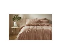 Martex Touch Of Linen Duvet Cover Set (includes 2 Pillowcases 1 For Single) - Super King, Powder Pink