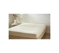 Martex Touch Of Linen Fitted Sheet - Double, Ivory