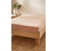 Martex Touch of Linen Fitted Sheet in Pale Pink | Size: Super King Fitted Martex Pale Pink Super King Fitted