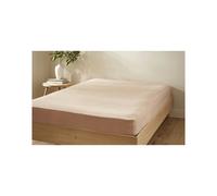 Martex Touch Of Linen Fitted Sheet - Single, Powder Pink
