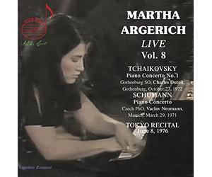 Martha Argerich, Gothenburg Symphony Orchestra, Czech Philharmonic Orchestra, Charles Dutoit, Vaclav Neumann - Martha Argerich Vol. 8: Tchaikovsky, Schumann, Tokyo Recital 1976