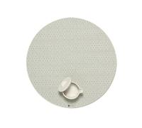 Martha by Martha Stewart | Chilewich Boxwood Placemats in Abalone - Set of 4 - Easy Care Woven Tabletop Textiles - Indoor/Outdoor - 15" Round