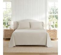 Martha Stewart - Cotton Percale Queen Sheet Set with Pillowcases