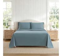 Martha Stewart - Cotton Percale Queen Sheet Set with Pillowcases