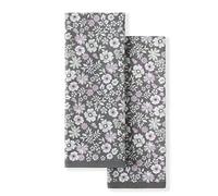 Martha Stewart Dual Purpose Kitchen Towel 2-Pack Set, Ditsy Floral, 16"x28"