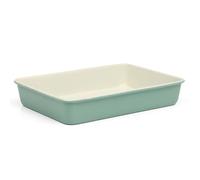 Martha Stewart Gallen 13 x 9 Inch Rectangular Nonstick Carbon Steel Cake/Baking Pan- Teal