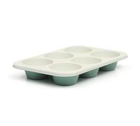 Martha Stewart Gallen 6 Cup Nonstick Carbon Steel Muffin/Cupcake Pan - Teal