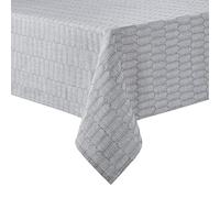 Martha Stewart Honeycomb Tablecloth, 60"x84", Charcoal Grey