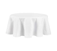 Martha Stewart Honeycomb Tablecloth, 70" Round, (White)