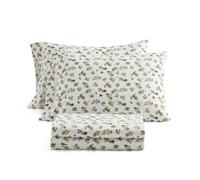 Martha Stewart - King Cotton Flannel Sheet Set with Pillowcases