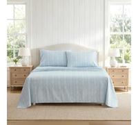 Martha Stewart - King Cotton Sheet Set with Pillowcases, Deep Pocket