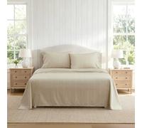 Martha Stewart - King Cotton Sheet Set with Pillowcases, Deep Pocket