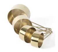 Martha Stewart Richburn Stainless Steel Measuring Cups, Set of 4, Gold