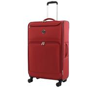 Martha Stewart Softside Luggage | Lightweight Expandable Softshell Luggage with 360° Spinner Wheels, Terra Cotta, 31", Martha Stewart Softside 31" Suitcase