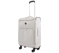 Martha Stewart Softside Luggage | Lightweight Expandable Softshell Suitcases with 360° Spinner Wheels, Light Grey, 27", Martha Stewart 27" Softside Luggage - Expandable Spinner Suitcase with 8 Wheels