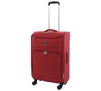 Martha Stewart Softside Luggage | Lightweight Expandable Softshell Suitcases with 360° Spinner Wheels, Terra Cotta, 27", Martha Stewart 27" Softside Luggage - Expandable Spinner Suitcase With 8 Wheels