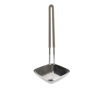 Martha Stewart Sprucedale Stainless Steel 13.5" Rhombus Ladle Spoon With Long Silicone Handle