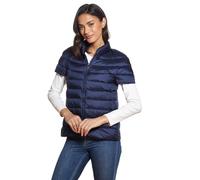 Martha Stewart Women's Puffer Vest Lightweight Casual Sleeveless Vest Jacket Quilted Outerwear with Pockets, navy, M