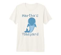 Martha's Vineyard Beach Coastal Nautical Dolphin Cape Cod Premium T-Shirt