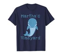 Martha's Vineyard Beach Coastal Nautical Dolphin Cape Cod T-Shirt