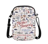 Martha's Vineyard Gift Massachusetts Gift Martha's Vineyard Travel New England Traveler Crossbody Bag, Martha's Vineyard Cb