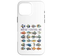 Martha's Vineyard MA Colorful Fish Design Case for iPhone 16 Pro Max