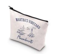 Martha's Vineyard Makeup Bag Martha's Vineyard Trip Gift Marthas Vineyard Massachusetts Cosmetic Bag (Massachusetts UK)