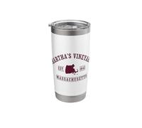 Martha's Vineyard Massachusetts Est 1642 Stainless Steel Insulated Tumbler