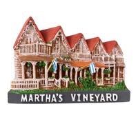 Martha's Vineyard Massachusetts US Fridge Magnet Travel Souvenir Refrigerator Decoration Resin Hand Painted Craft