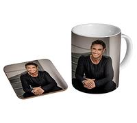 Marti Pellow Smile Ceramic Tea - Coffee Mug + Coaster Gift Set …