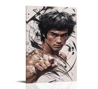 Martial Artist Bruce Lee Cool Image Poster Decorative Painting Canvas Wall Art Living Room Poster Bedroom Painting Wall Art Picture Print Modern Family Room Decor 20 x 30 Inches (50 x 75 cm)