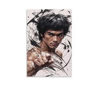 Martial Artist Bruce Lee Cool Image Poster Decorative Painting Canvas Wall Art Living Room Poster Bedroom Painting Wall Art Picture Print Modern Family Room Decor 20 x 30 Inches (50 x 75 cm)