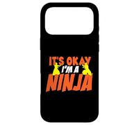 Martial Artist Humor It's Okay I'm A Ninja Posing Silhouette Case for iPhone 17 Pro Max