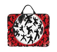Martial-Artists-Poses 14-Inch Laptop Case, Portable Laptop Computer Sleeve With Zipper Closure
