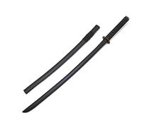 Martial Arts Adults Black Oak Roped Wooden Bokken With Plastic Scabbard - NEW