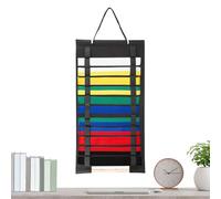 Martial Arts Belt Display Felt Wall Organiser Holder for Wrestling Belt Space-Saving Wall Storage Rack for Martial Arts Supplies on Cabinets Doors Living Room