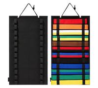 Martial Arts Belt Display Rack - 12 Belts Hanging Belts And Rack, Elastic Rings, Not Easily Deformed | Karate Judo Belt Display At Home Or Gym