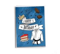 Martial Arts Birthday Card - Karate, Taekwondo, and Jiu-Jitsu Inspired