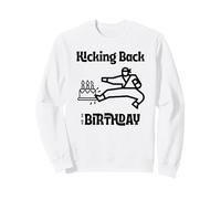 Martial Arts Birthday KIcking back on My Birthday Jiu Jitsu Sweatshirt