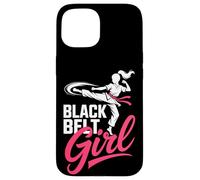 Martial Arts Black Belt Girl Karate Taekwondo Case for iPhone 15