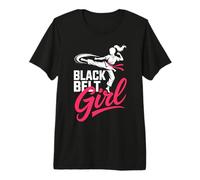Martial Arts Black Belt Girl Karate Taekwondo Premium T-Shirt