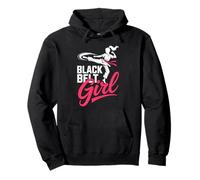 Martial Arts Black Belt Girl Karate Taekwondo Pullover Hoodie