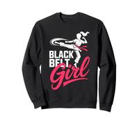 Martial Arts Black Belt Girl Karate Taekwondo Sweatshirt